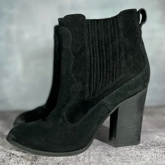 Dolce Vita Black Ankle Boots - Picture 3 of 13